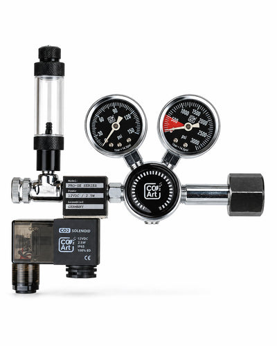 PRO-SE Series - Dual-Stage CO2-Regelaar voor Aquaria met Geïntegreerde Magneetklep