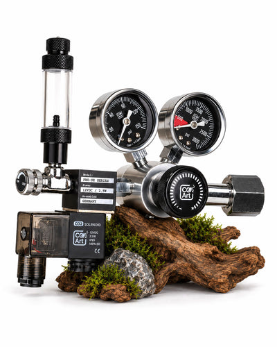 PRO-SE Series - Dual-Stage CO2-Regelaar voor Aquaria met Geïntegreerde Magneetklep