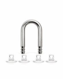 NIEUW SS-Series U-Bocht RVS Slangconnector + 4x Zuignappen